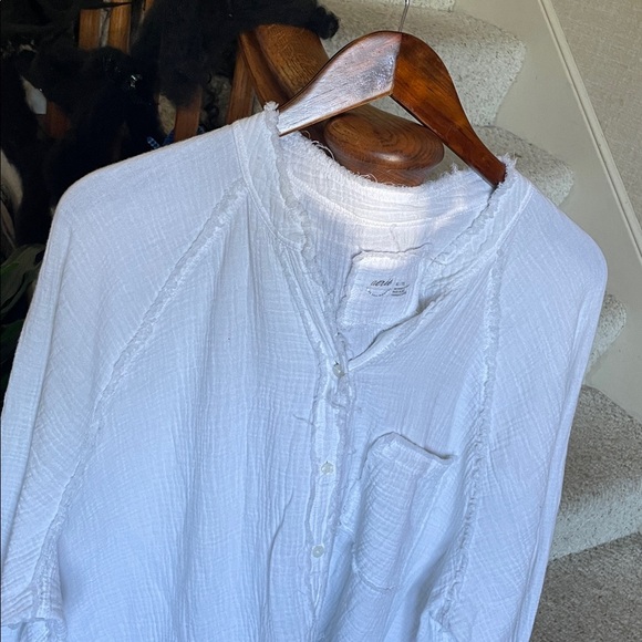 Aerie Gauzy Knit Waffles Layering Shirt - Picture 4 of 15